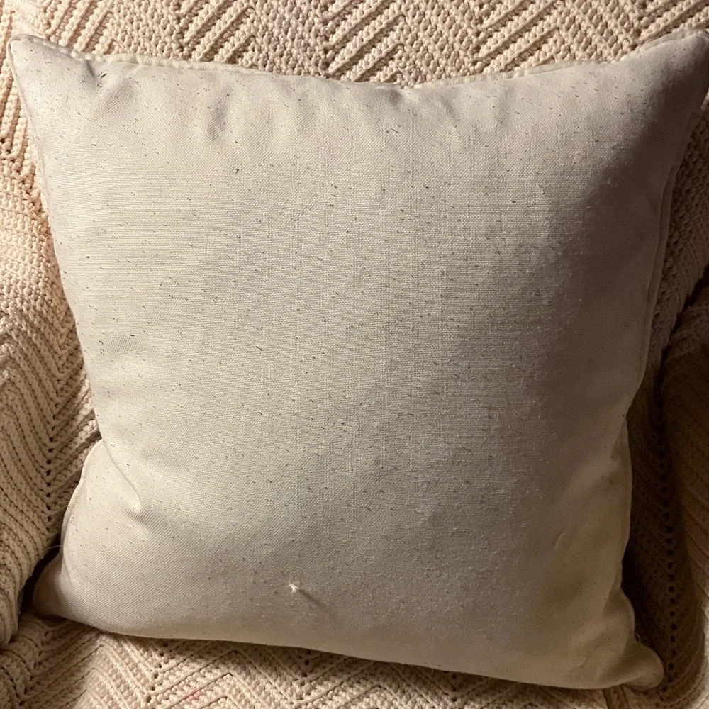 Peacock feathers embroidered throw pillow  with feather down insert